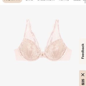 ThirdLove Lace Contour Plunge Bra NWOT 42 E